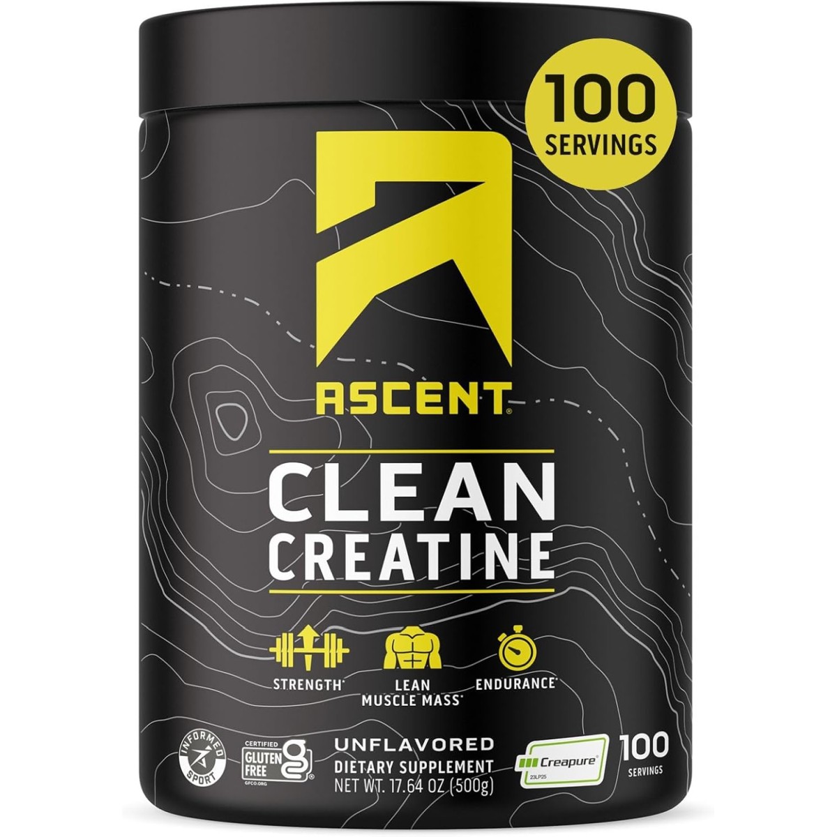 Ascent Clean Creatine - 100 Servings